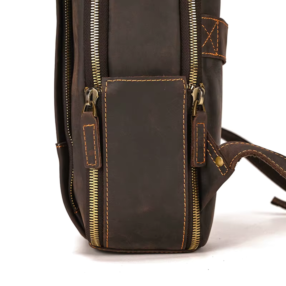 Mochila de Couro Genuíno Texas Notebook 15" Marrom