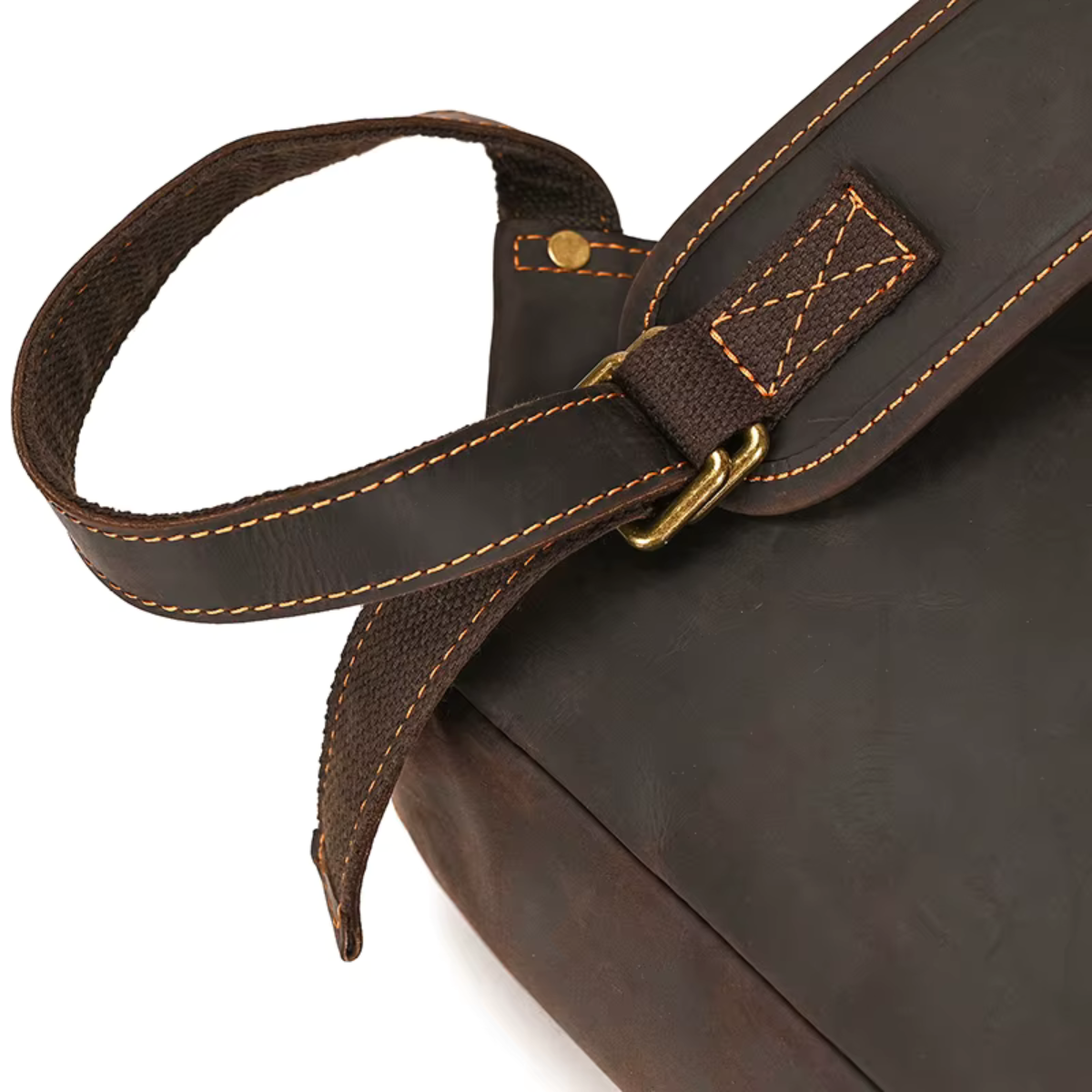 Mochila de Couro Genuíno Texas Notebook 15" Marrom