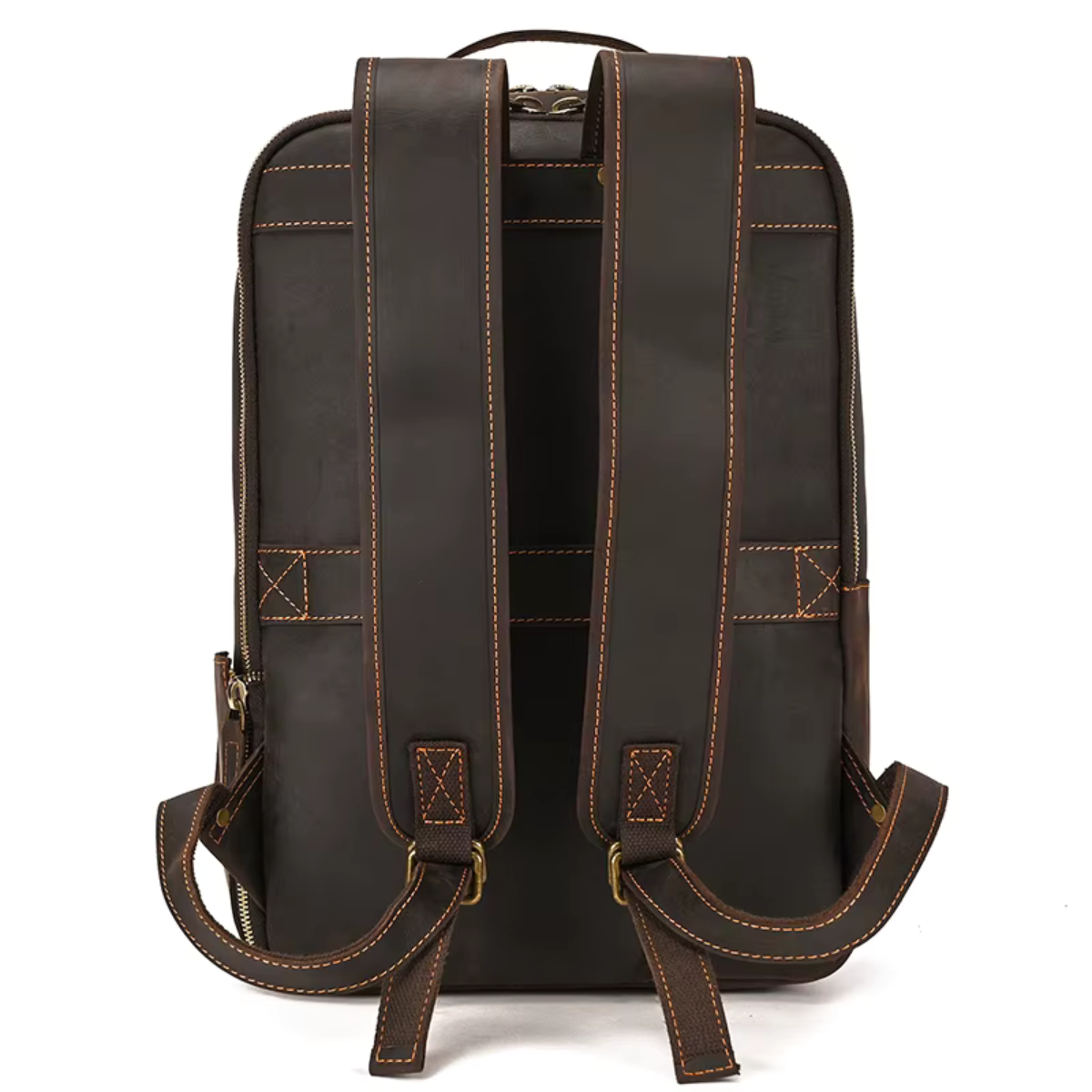 Mochila de Couro Genuíno Texas Notebook 15" Marrom