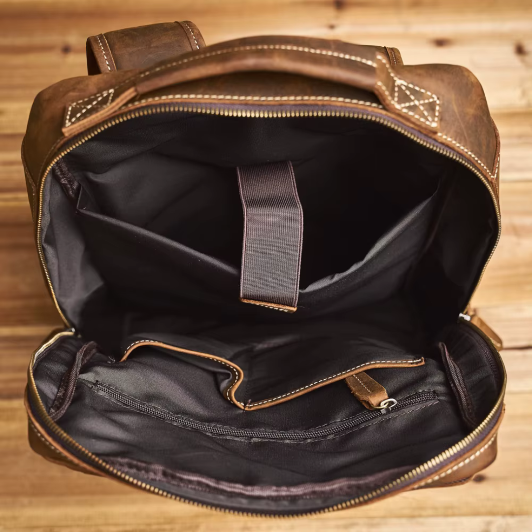 Mochila de Couro Genuíno Moscou