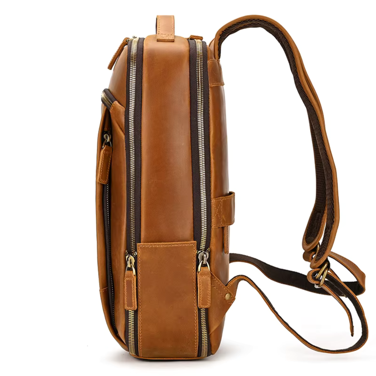 Mochila de Couro Genuíno Texas Notebook 15"