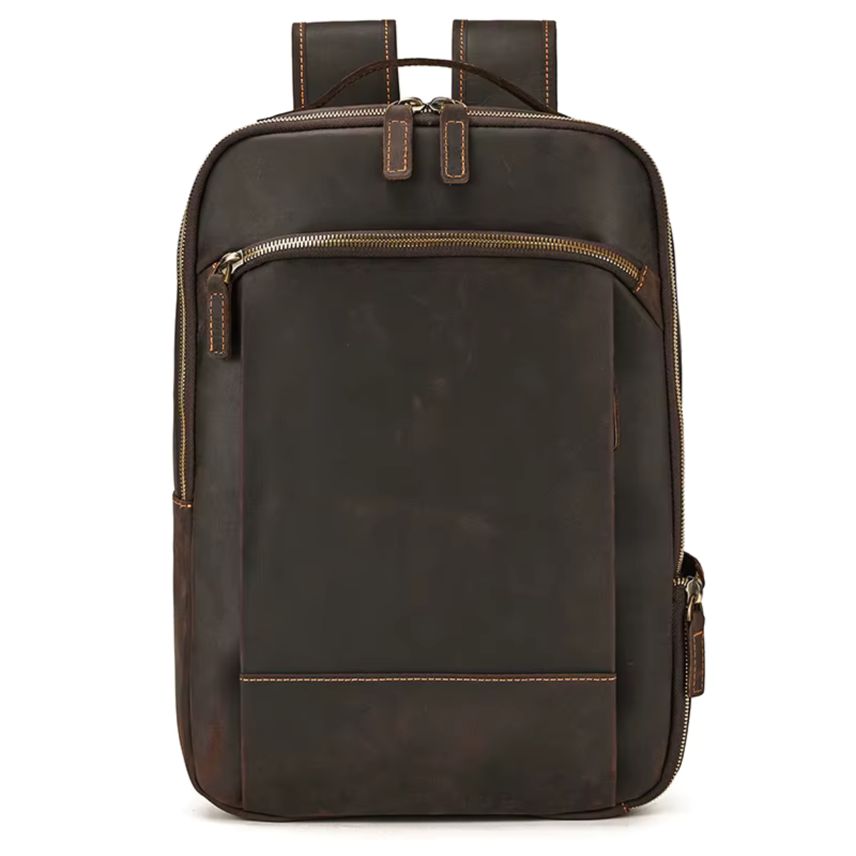 Mochila de Couro Genuíno Texas Notebook 15" Marrom