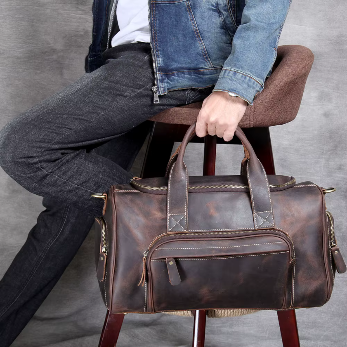 Mala de Viagem Executiva Couro Genuíno Colorado