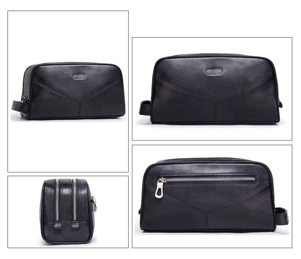 Nécessaire Masculina de Couro Genuíno Milan