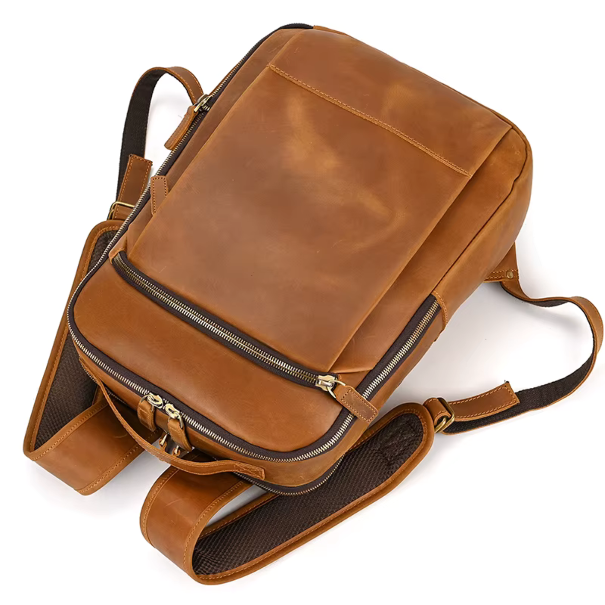 Mochila de Couro Genuíno Texas Notebook 15"