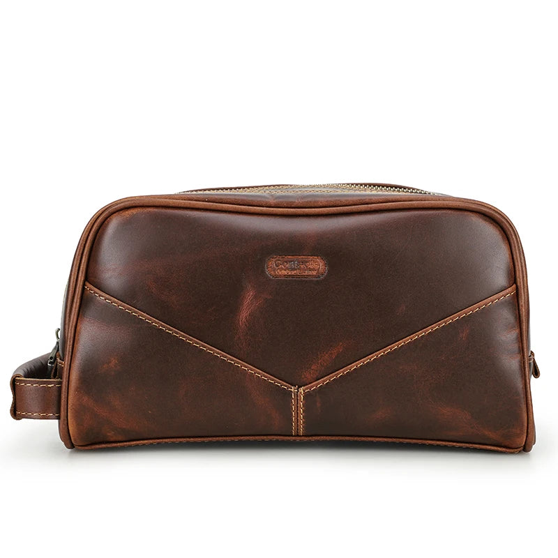 Nécessaire Masculina de Couro Genuíno Milan