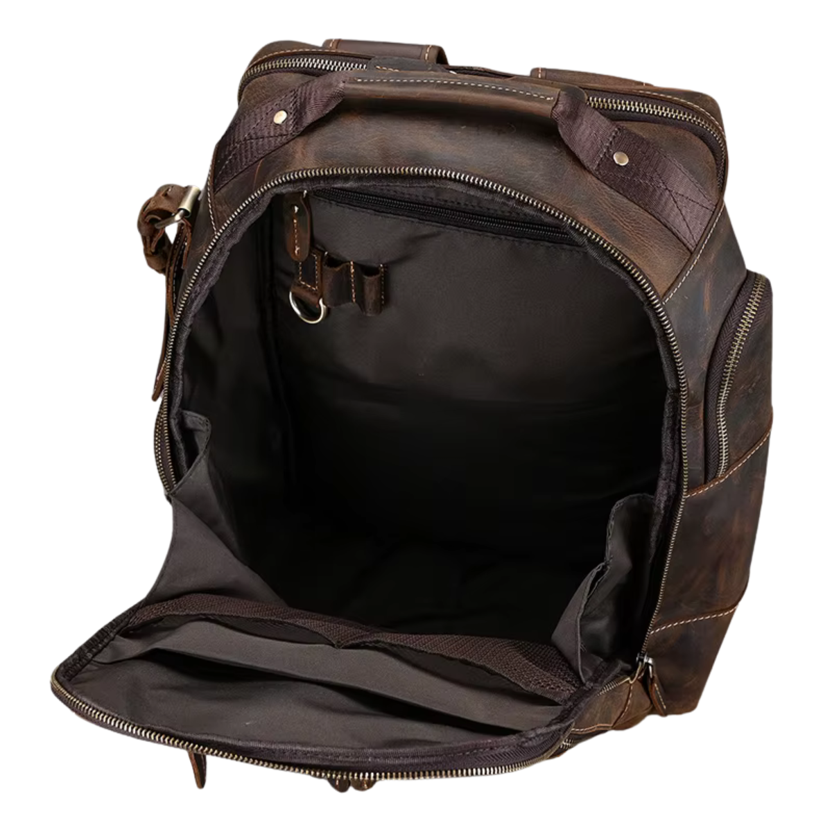 Mochila de Couro Genuíno Luxo American