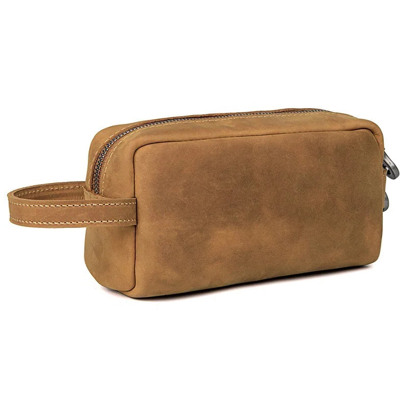Nécessaire Masculina de Couro Genuíno Colorado