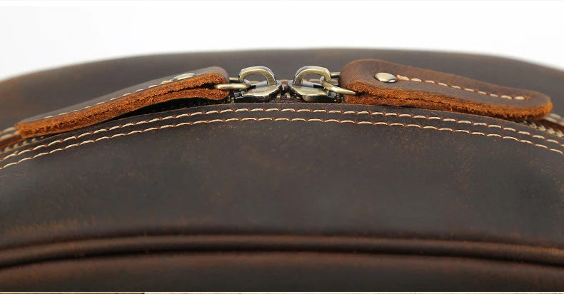 Nécessaire Masculina de Couro Genuíno Dallas