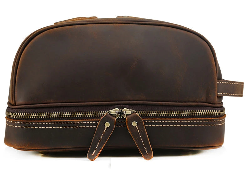 Nécessaire Masculina de Couro Genuíno Dallas