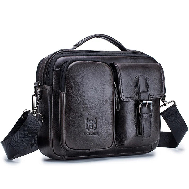 Bolsa Tiracolo de Couro Bull Capitan Tablet 12”
