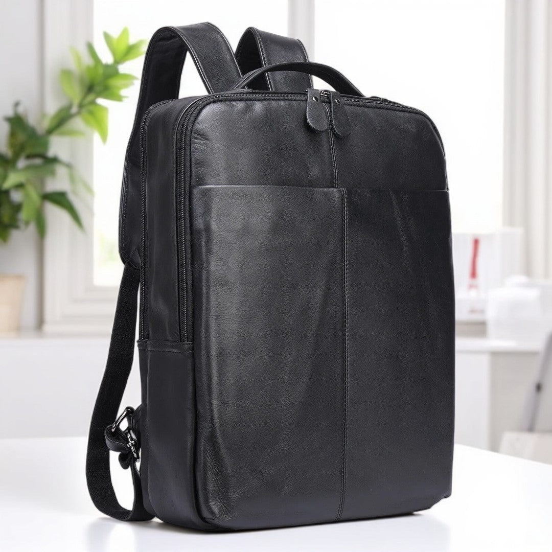 Mochila de Couro Genuíno Génova Notebook 14