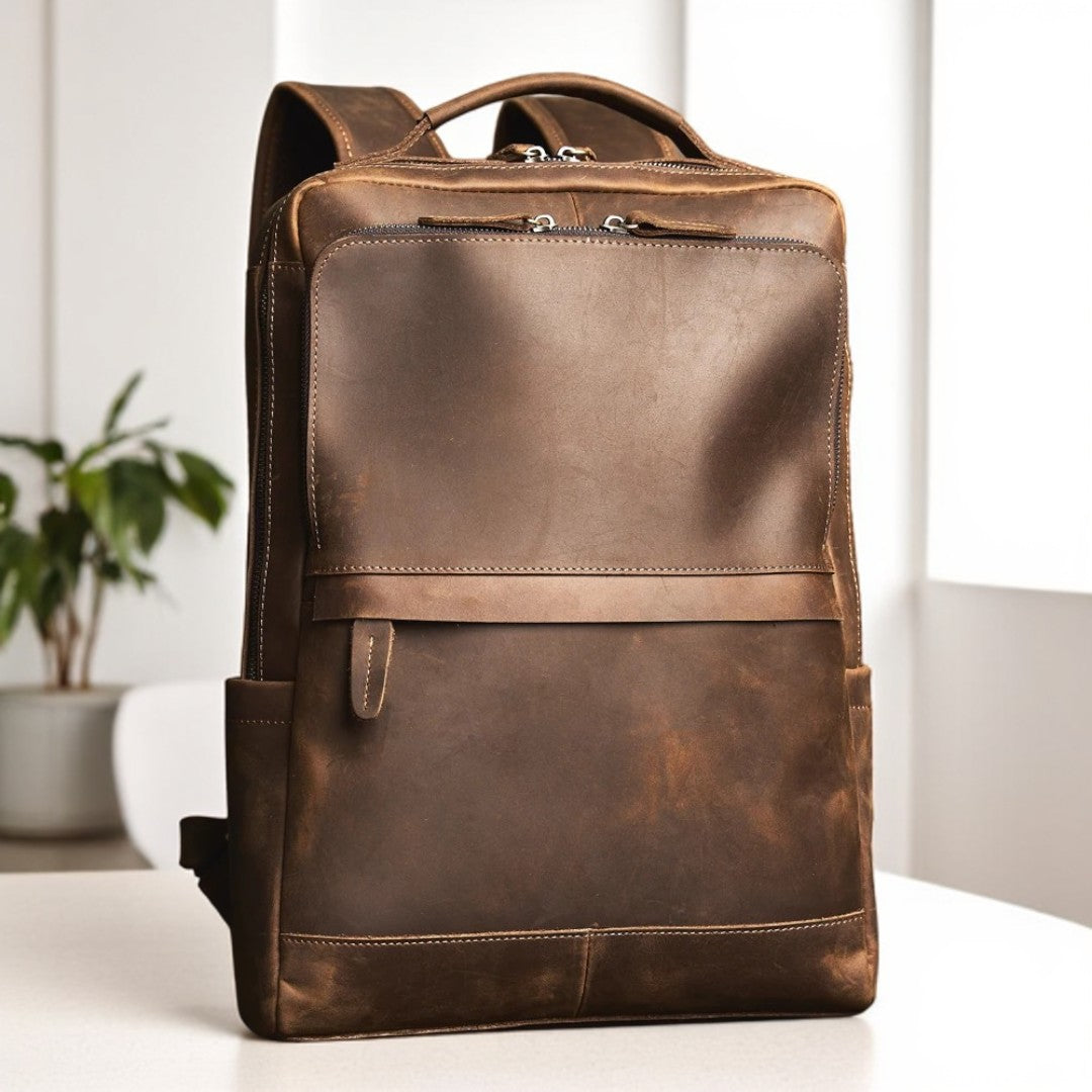 Mochila de Couro Genuíno Moscou