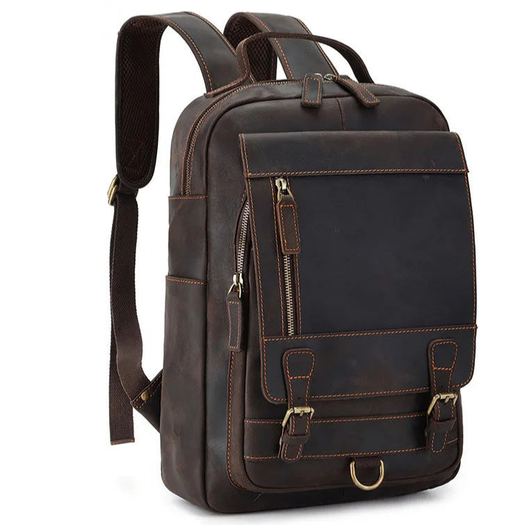 Mochila de Couro Genuíno Luxo Califórnia