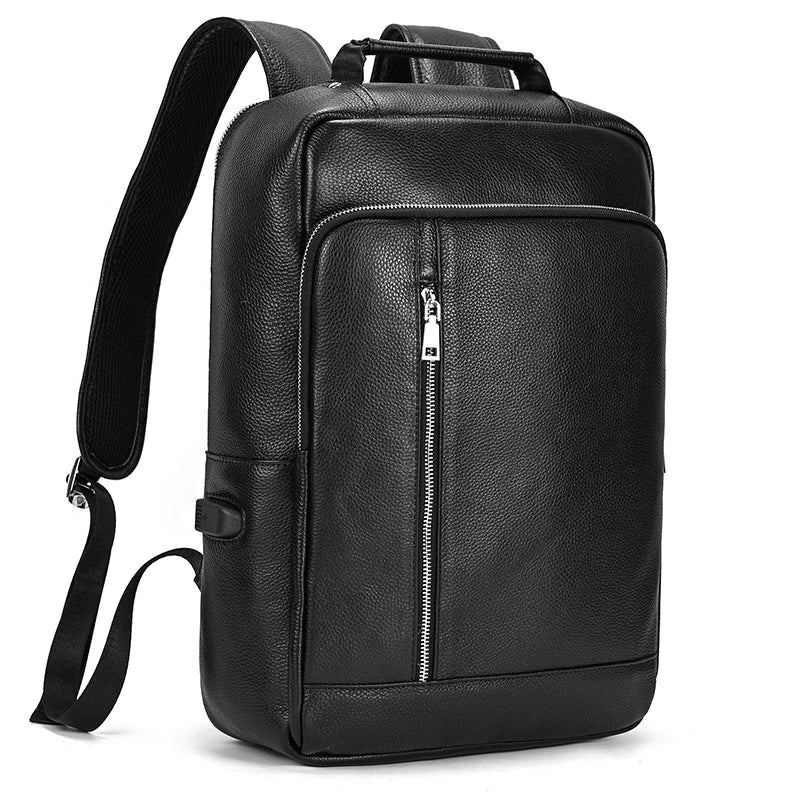 Mochila de Couro Genuíno Notebook 15" Fort Bull