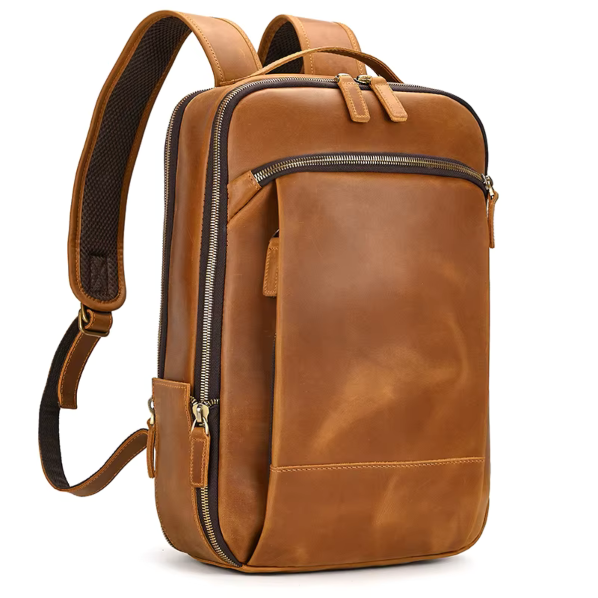Mochila de Couro Genuíno Texas Notebook 15"
