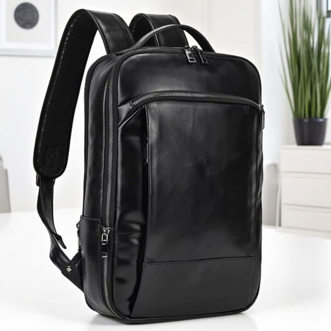 Mochila de Couro Genuíno Texas Notebook 15"