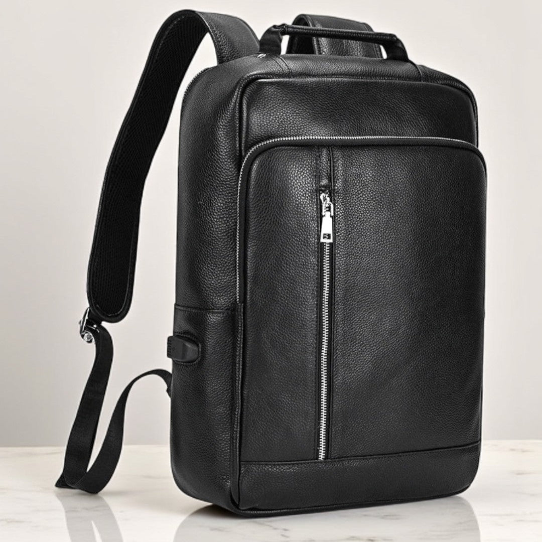 Mochila de Couro Genuíno Notebook 15" Fort Bull
