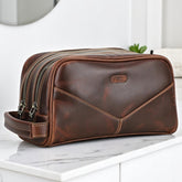 Nécessaire Masculina de Couro Genuíno Milan