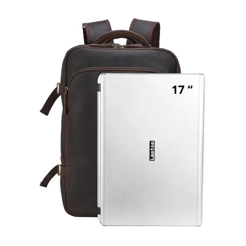 Mochila de Couro Legitimo para Notebook 17" Atacama