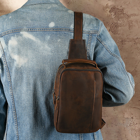Shoulder Bag Couro Genuino Texas
