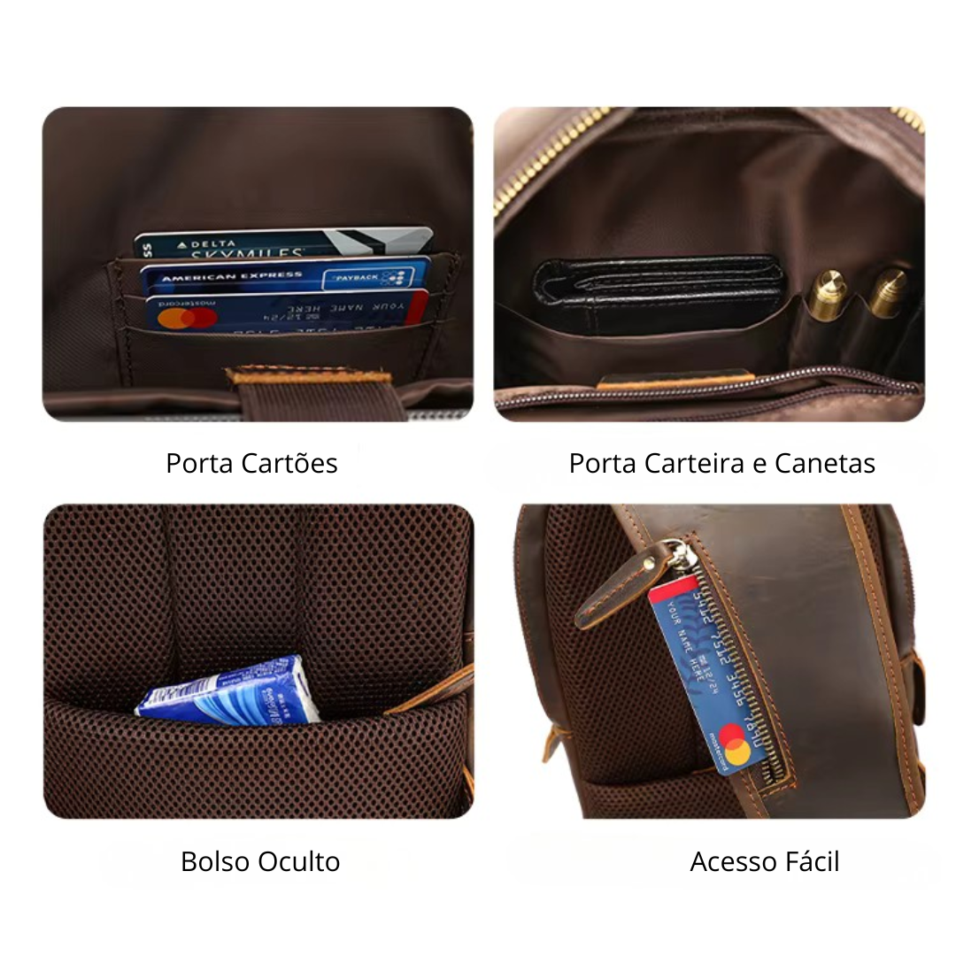 Shoulder Bag Couro Genuíno Genebra