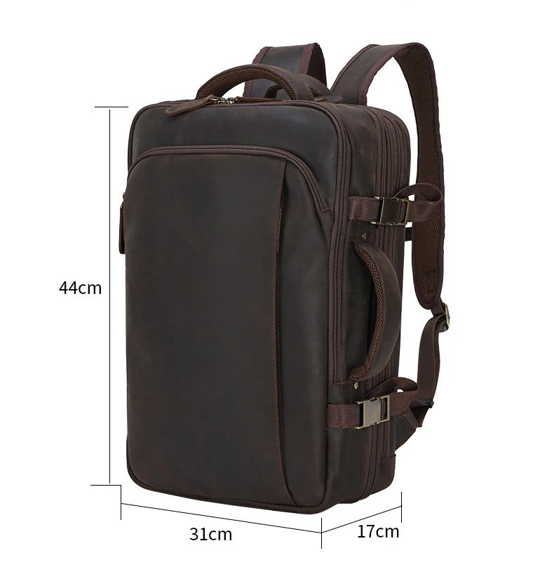 Mochila de Couro Legitimo para Notebook 17" Atacama