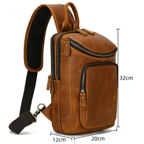 Shoulder Bag Couro Genuíno American