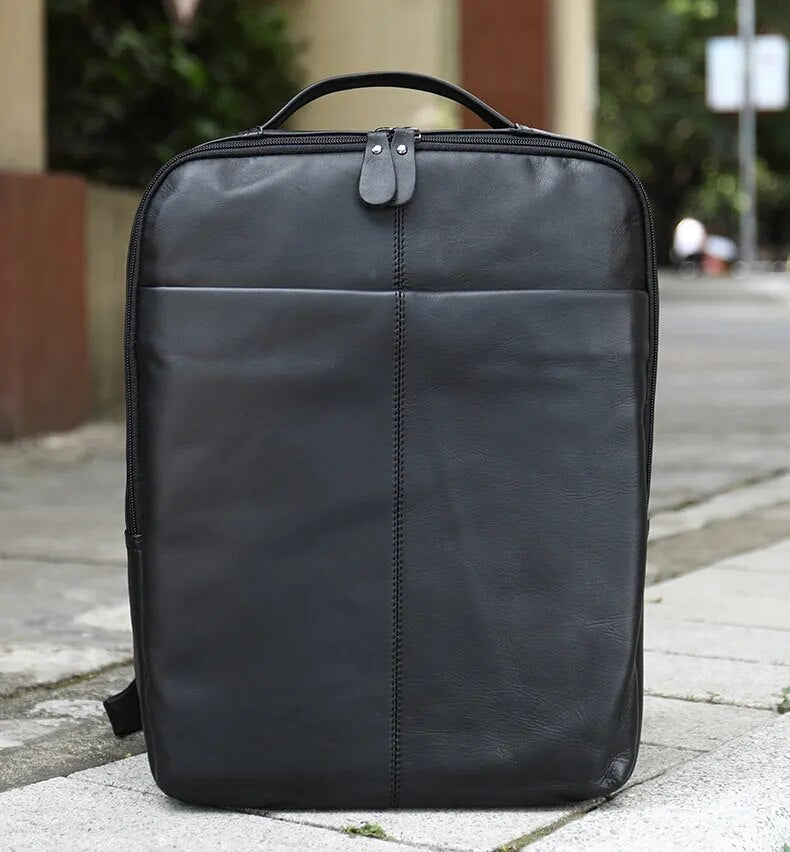 Mochila de Couro Genuíno Génova Notebook 14