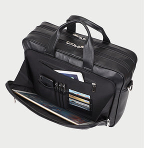Maleta Executiva Couro Genuíno Genebra 15,6 "