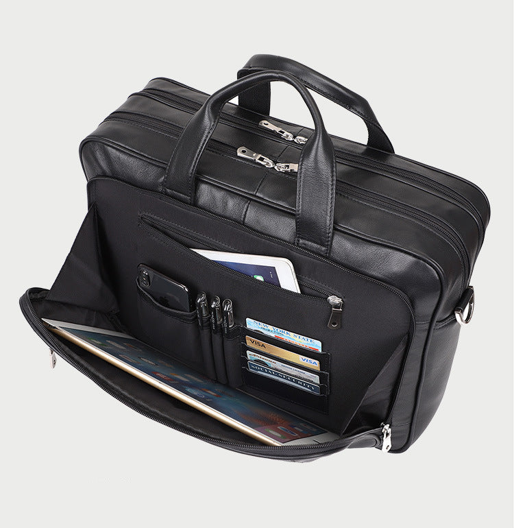 Maleta Executiva Couro Genuíno Genebra 15,6 "