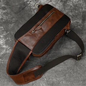 Shoulder Bag Couro Genuíno American