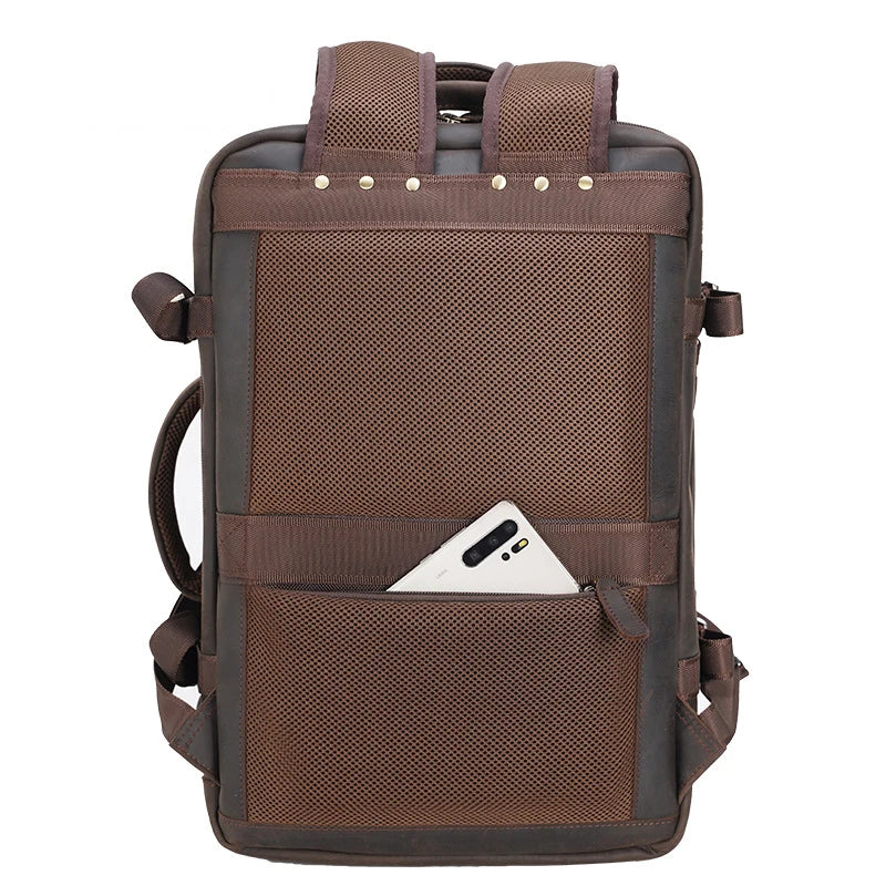 Mochila de Couro Legitimo para Notebook 17" Atacama