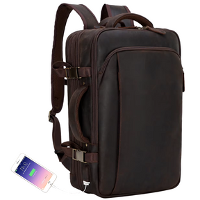 Mochila de Couro Legitimo para Notebook 17" Atacama