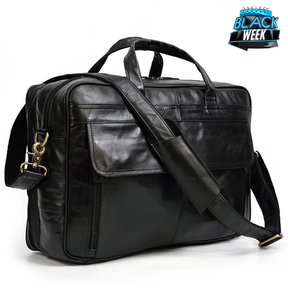 Maleta Executiva Couro Genuíno Black Bull