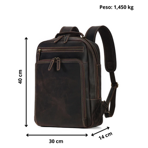 Mochila de Couro Legitimo para Notebook 15,6" Siena