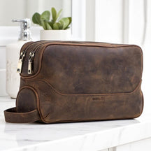 Nécessaire Masculina de Couro Genuíno American (Dia dos Pais)