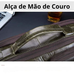 Bolsa Tiracolo de Couro Bull Capitan Tablet 12”