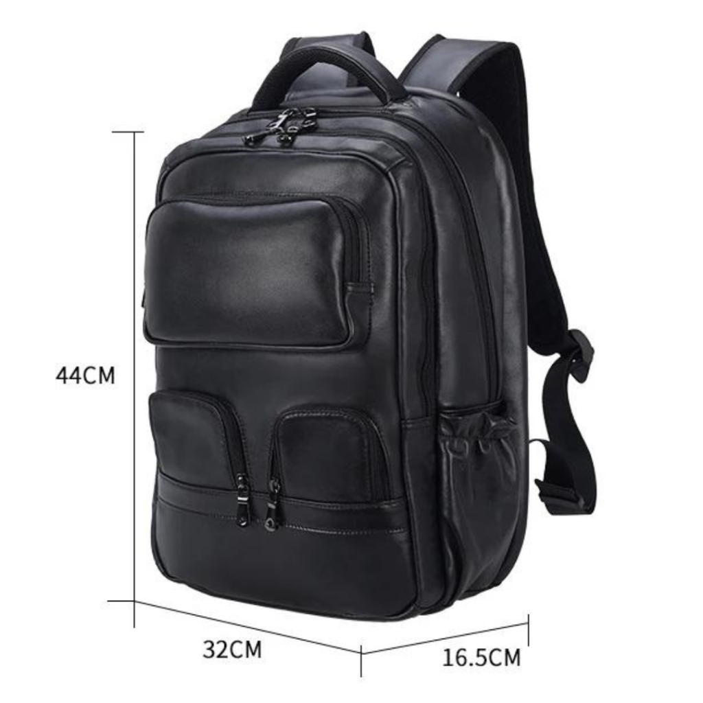 Mochila de Couro Legitimo para Notebook 17" Genebra