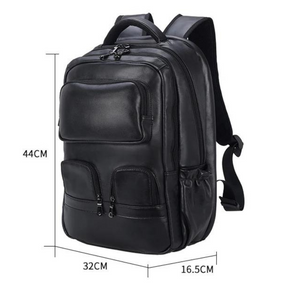 Mochila de Couro Legitimo para Notebook 17" Genebra