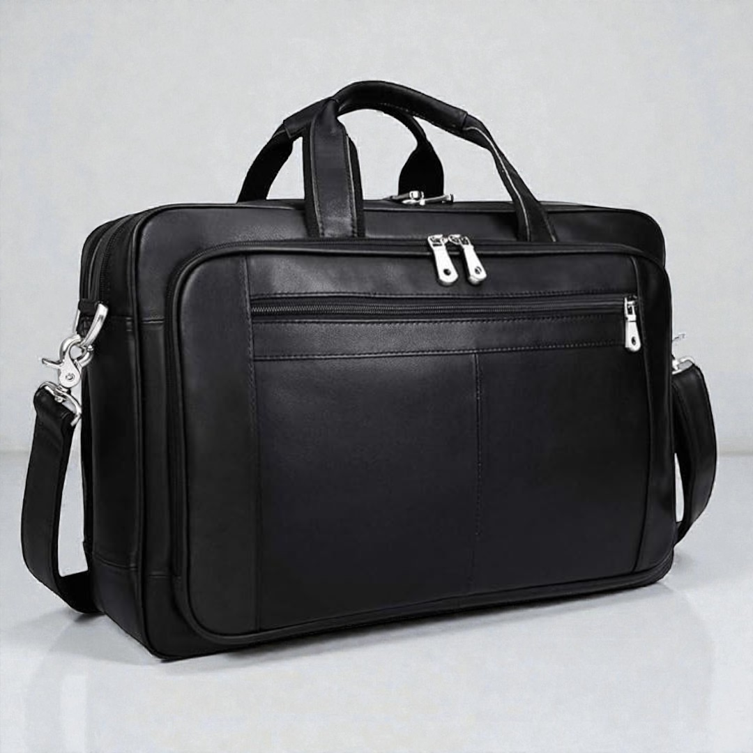 Maleta Executiva Couro Genuíno Genebra 15,6 "